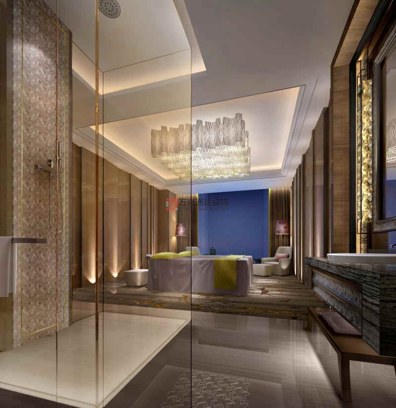 北京萬(wàn)興通達(dá)辦公裝修項(xiàng)目-鉑爾曼酒店裝修案例效果圖