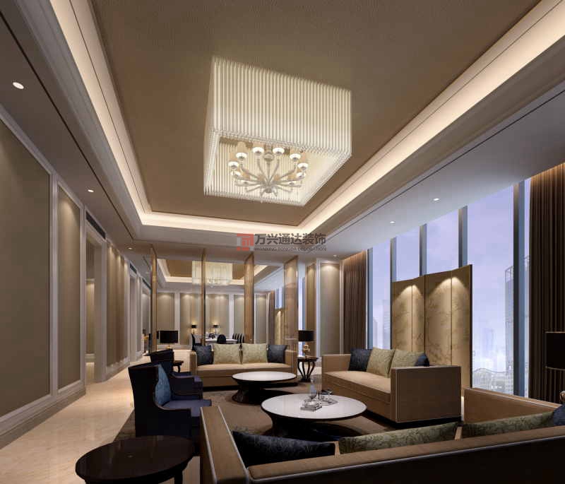 北京萬(wàn)興通達(dá)辦公裝修項(xiàng)目-鉑爾曼酒店裝修案例效果圖