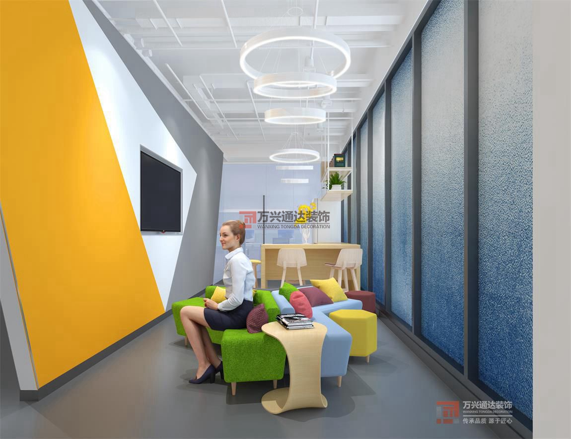 北京萬興通達辦公裝修項目-華清科盛，北京信息技術有限公司裝修效果圖