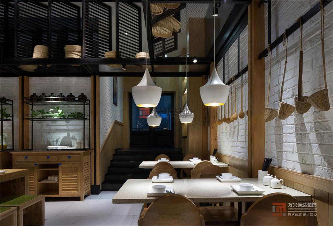 北京萬(wàn)興通達(dá)辦公裝修項(xiàng)目-東園小館快餐廳裝修效果圖