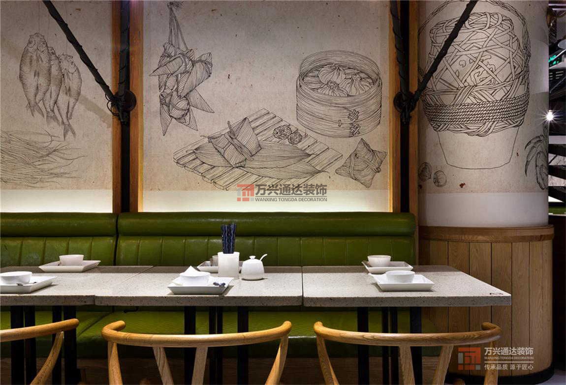 北京萬(wàn)興通達(dá)辦公裝修項(xiàng)目-東園小館快餐廳裝修效果圖