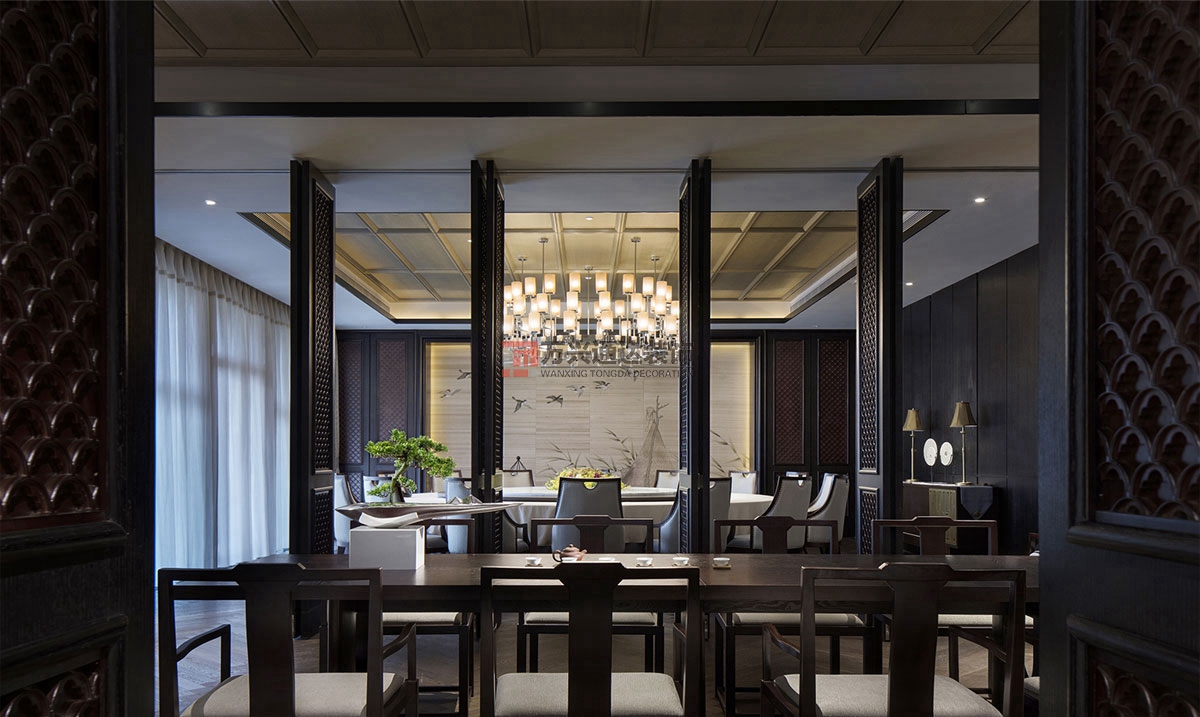 北京萬(wàn)興通達(dá)辦公裝修項(xiàng)目-月影餐廳裝修效果圖