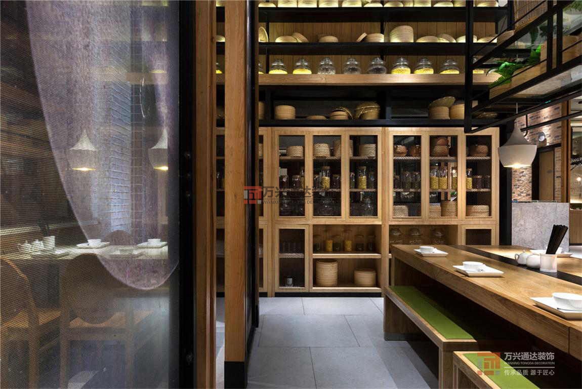北京萬(wàn)興通達(dá)辦公裝修項(xiàng)目-東園小館快餐廳裝修效果圖