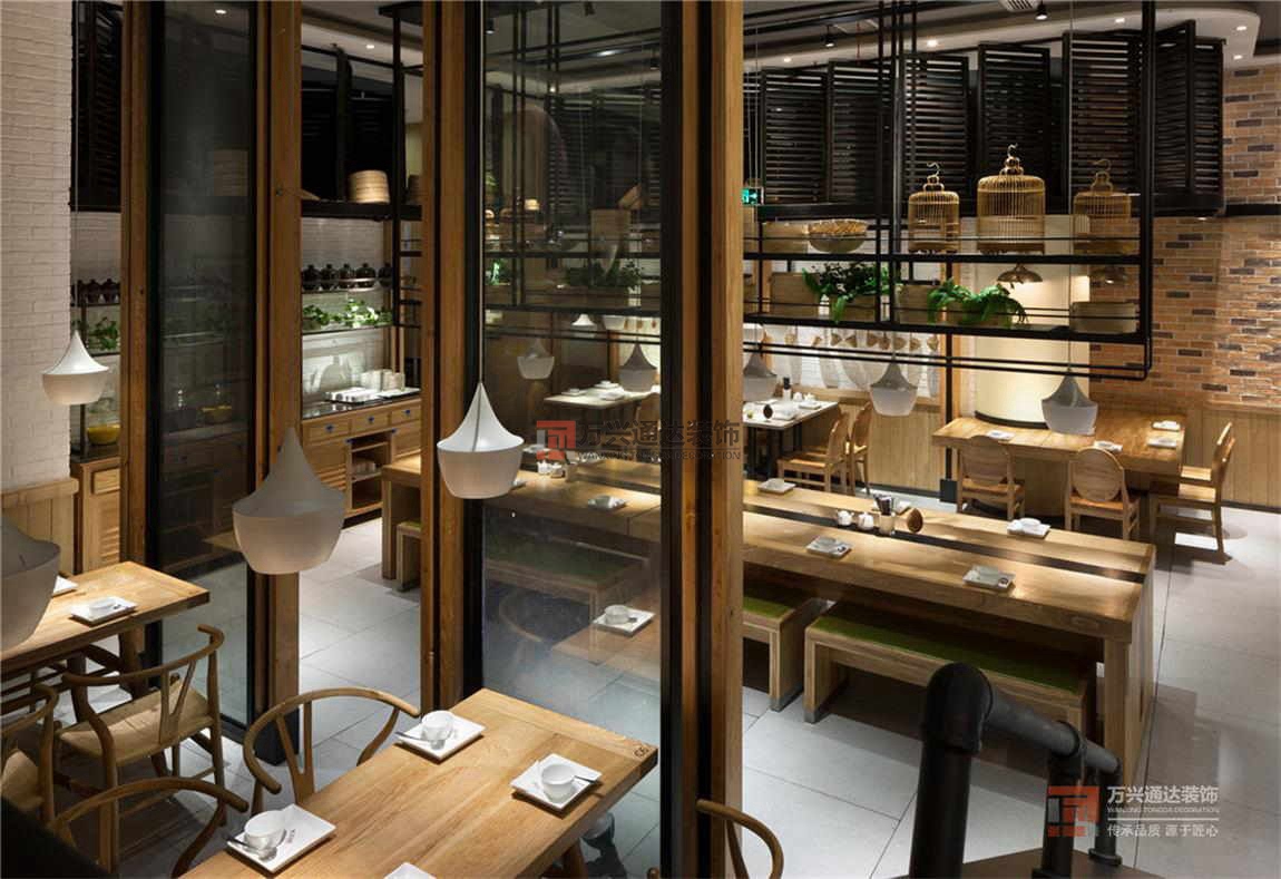 北京萬(wàn)興通達(dá)辦公裝修項(xiàng)目-東園小館快餐廳裝修效果圖