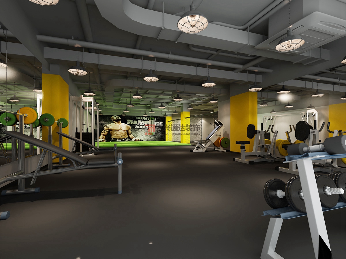 北京萬(wàn)興通達(dá)辦公裝修項(xiàng)目-瑞克健身裝修效果圖