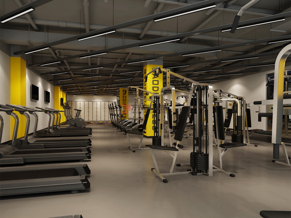 北京萬(wàn)興通達(dá)辦公裝修項(xiàng)目-瑞克健身裝修效果圖