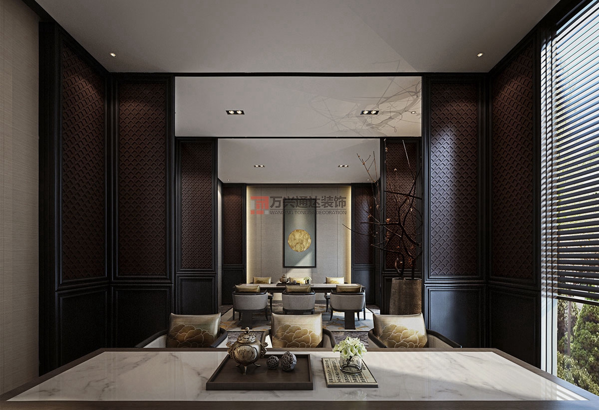 北京萬(wàn)興通達(dá)辦公裝修項(xiàng)目-月影餐廳裝修效果圖