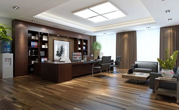 北京萬興通達(dá)辦公裝修項目-董事長辦公室裝修效果圖裝修效果圖