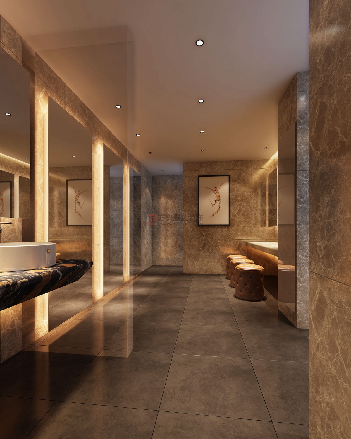 北京萬(wàn)興通達(dá)辦公裝修項(xiàng)目-瑞克健身裝修效果圖