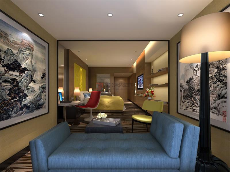 北京萬興通達(dá)辦公裝修項目-千葉東茉酒店裝修案例效果圖