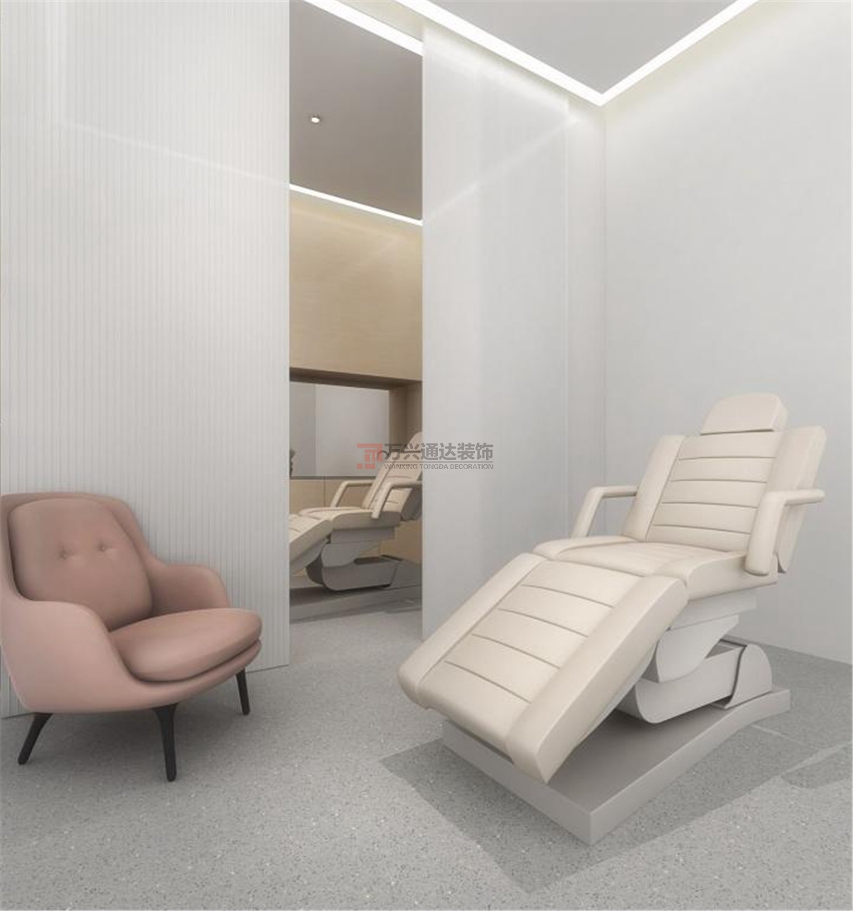 北京萬(wàn)興通達(dá)辦公裝修項(xiàng)目-美甲店裝修效果圖