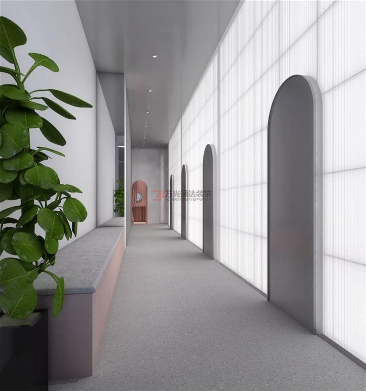 北京萬(wàn)興通達(dá)辦公裝修項(xiàng)目-美甲店裝修效果圖