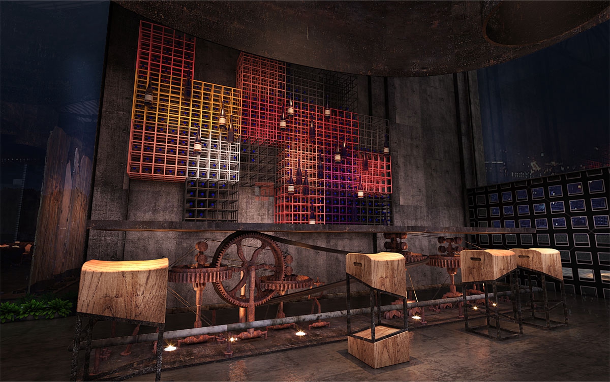 北京萬興通達(dá)辦公裝修項目-番禺煮糖間咖啡館裝修效果圖