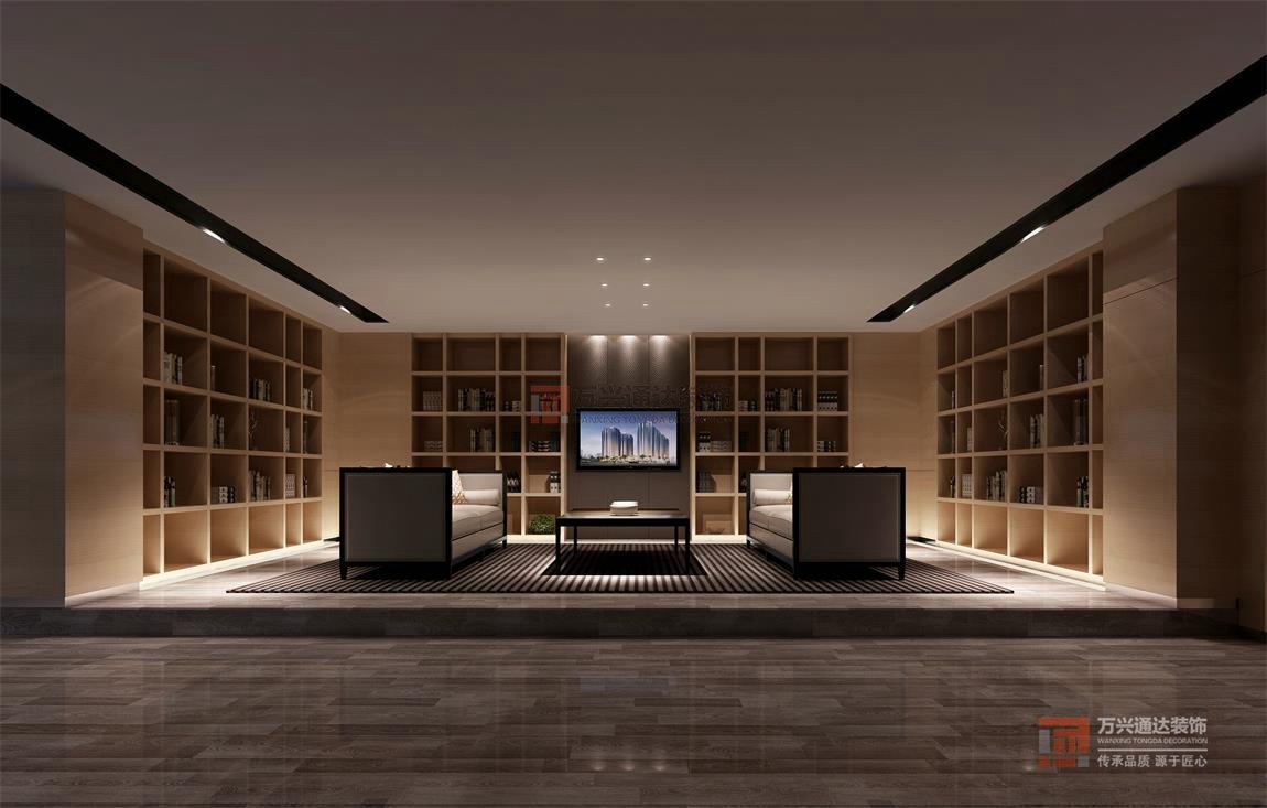 北京萬興通達(dá)辦公裝修項目-凱隆地產(chǎn)裝修效果圖