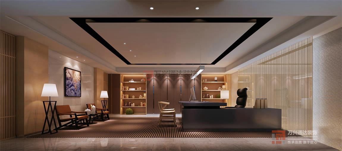 北京萬興通達(dá)辦公裝修項目-凱隆地產(chǎn)裝修效果圖