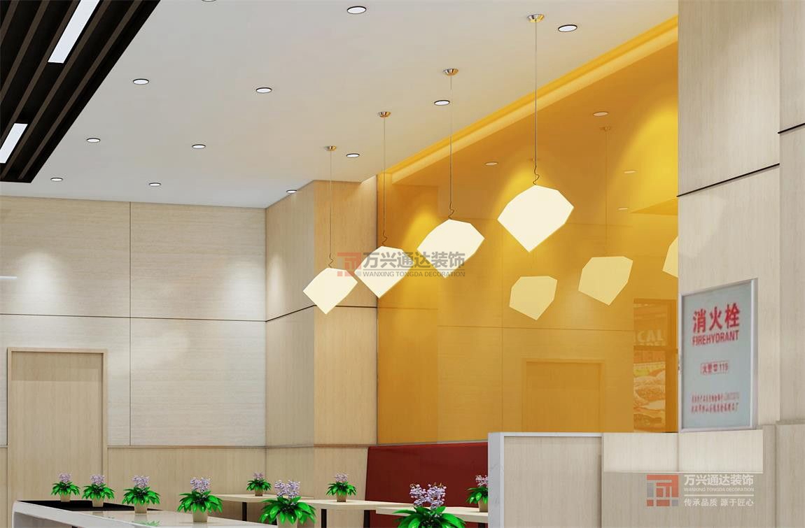 北京萬興通達(dá)辦公裝修項(xiàng)目-都市快客快餐廳裝修效果圖