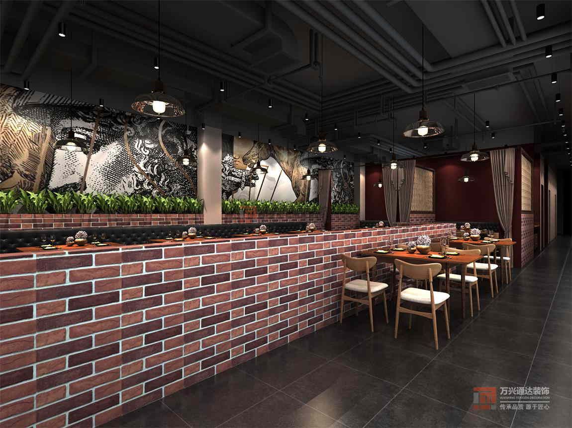 北京萬(wàn)興通達(dá)辦公裝修項(xiàng)目-小龍蝦餐廳裝修效果圖