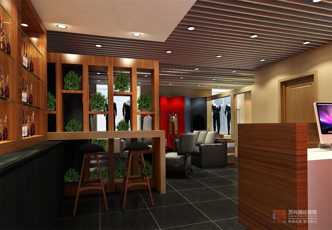 北京萬興通達(dá)辦公裝修項(xiàng)目-綠地服裝店裝修效果圖