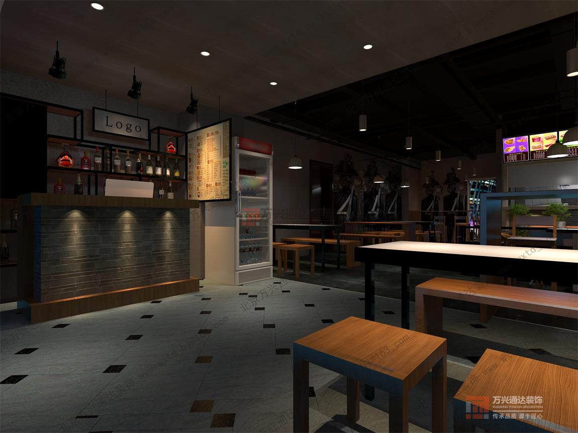 北京萬興通達(dá)辦公裝修項(xiàng)目-三里屯SOHO餐廳裝修效果圖