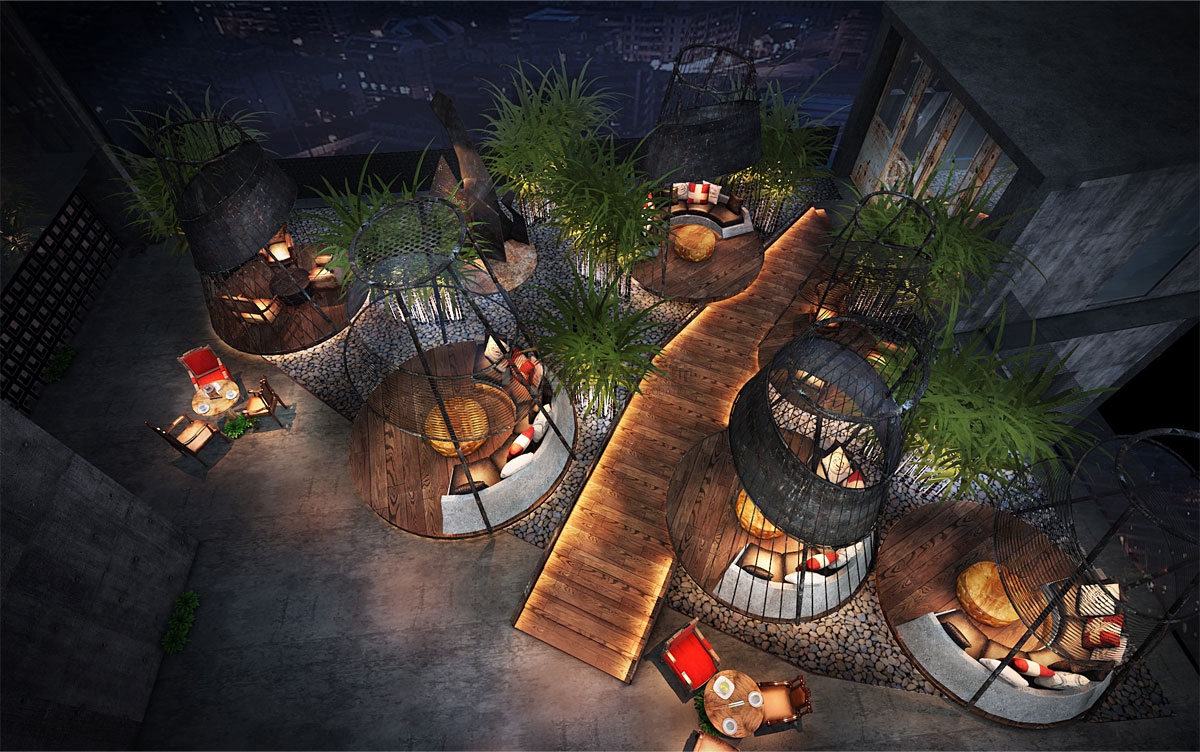 北京萬興通達(dá)辦公裝修項目-番禺煮糖間咖啡館裝修效果圖