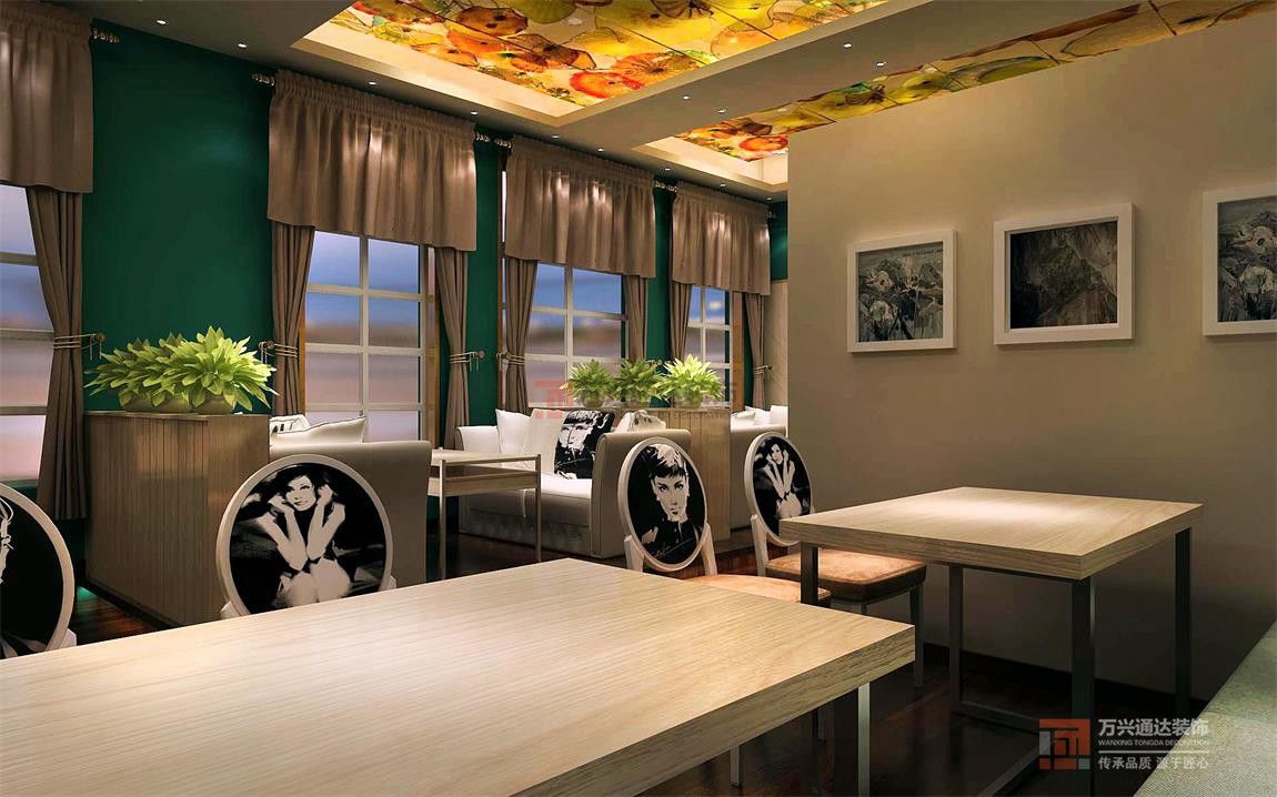 北京萬興通達辦公裝修項目-JUICE西餐廳裝修效果圖