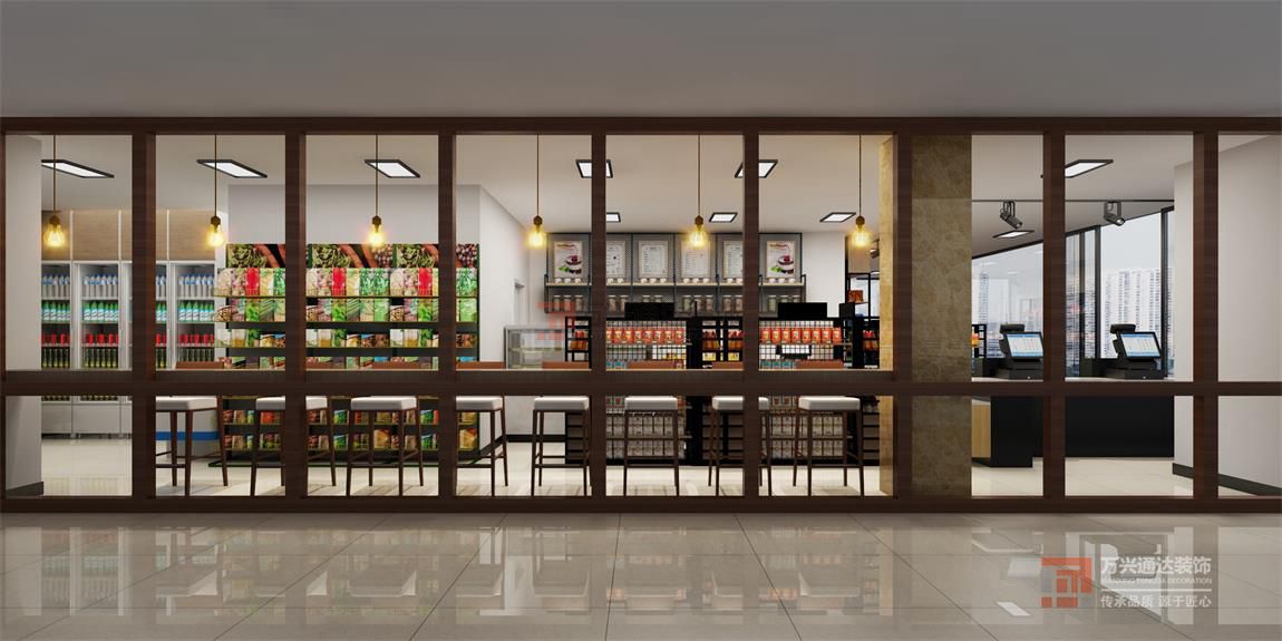 北京萬(wàn)興通達(dá)辦公裝修項(xiàng)目-東單便利店裝修效果圖