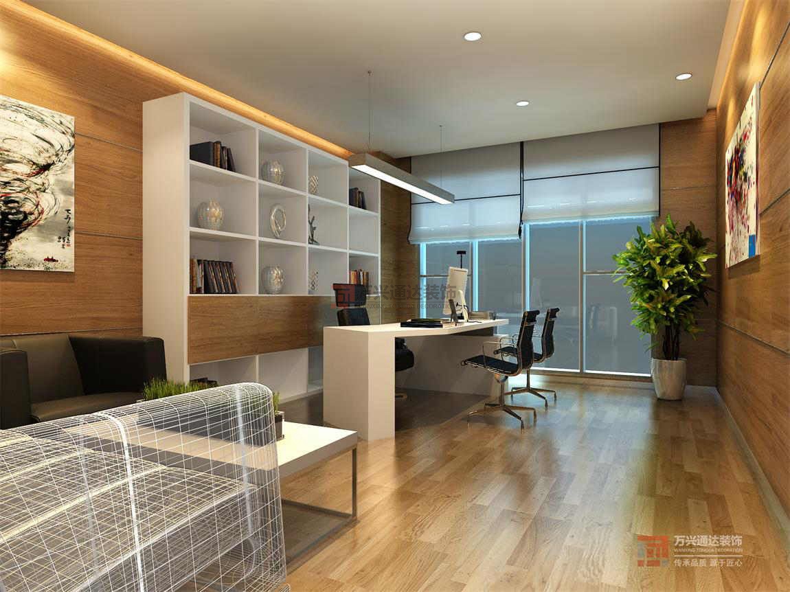 北京萬(wàn)興通達(dá)辦公裝修項(xiàng)目-北京偉伯康科技發(fā)展有限公司裝修效果圖