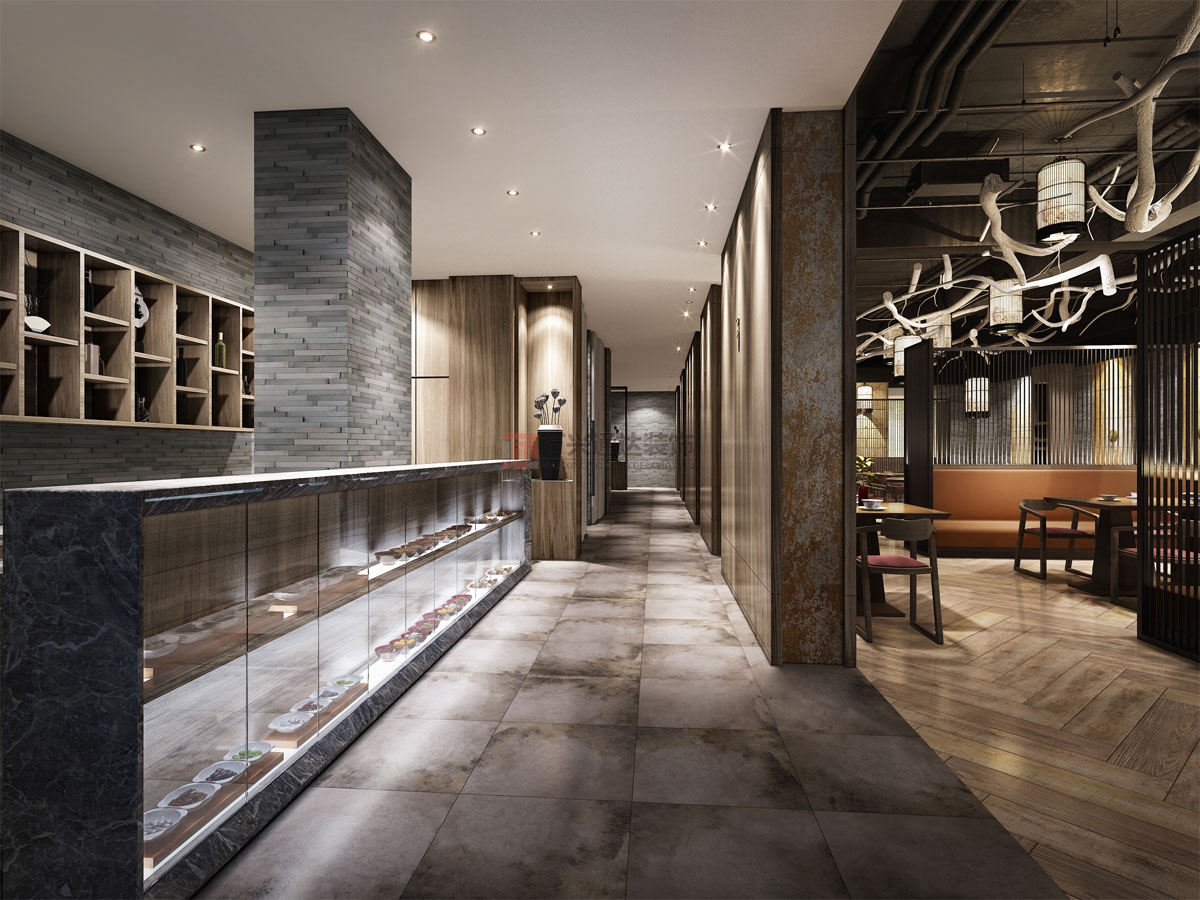 北京萬興通達(dá)辦公裝修項目-春光巷餐廳裝修效果圖