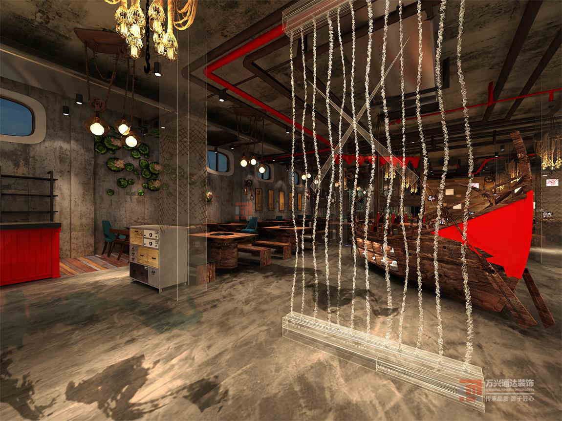 北京萬興通達(dá)辦公裝修項(xiàng)目-牛肉丸中餐廳裝修效果圖