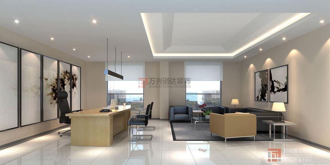 北京萬(wàn)興通達(dá)辦公裝修項(xiàng)目-北京偉奘貿(mào)易有限公司裝修效果圖
