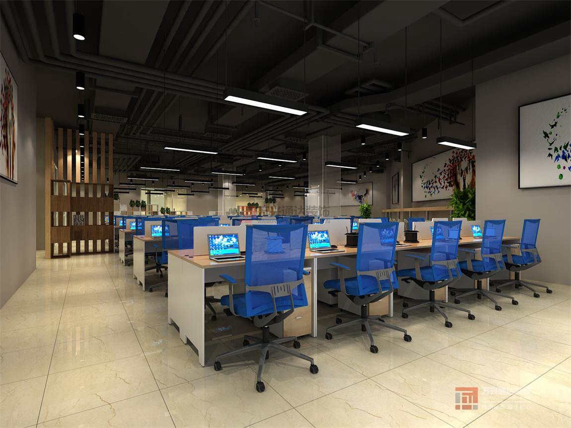 北京萬興通達辦公裝修項目-艾特互聯(lián)裝修效果圖