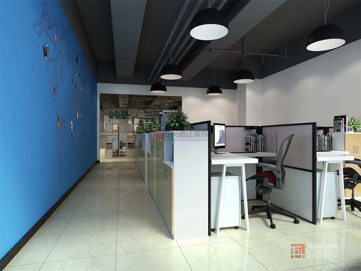 北京萬興通達辦公裝修項目-艾特互聯(lián)裝修效果圖