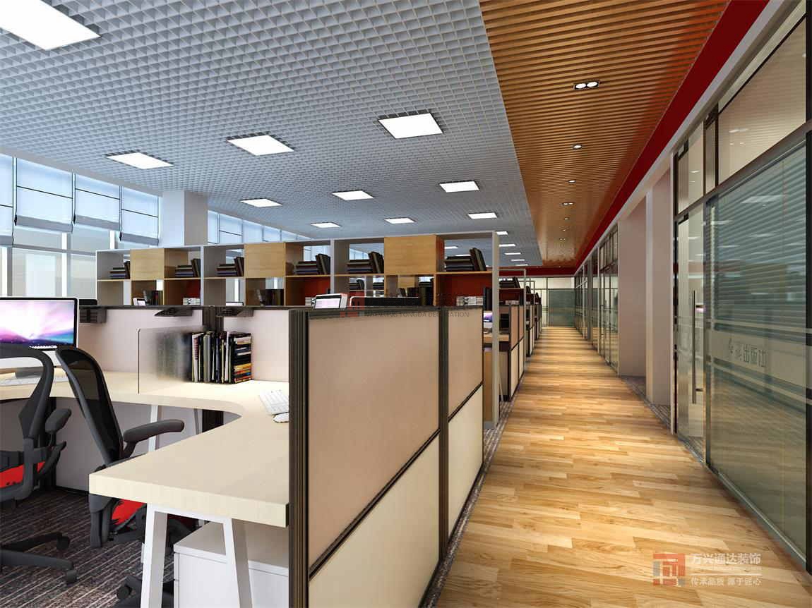 北京萬(wàn)興通達(dá)辦公裝修項(xiàng)目-北京紅旗出版社裝修效果圖
