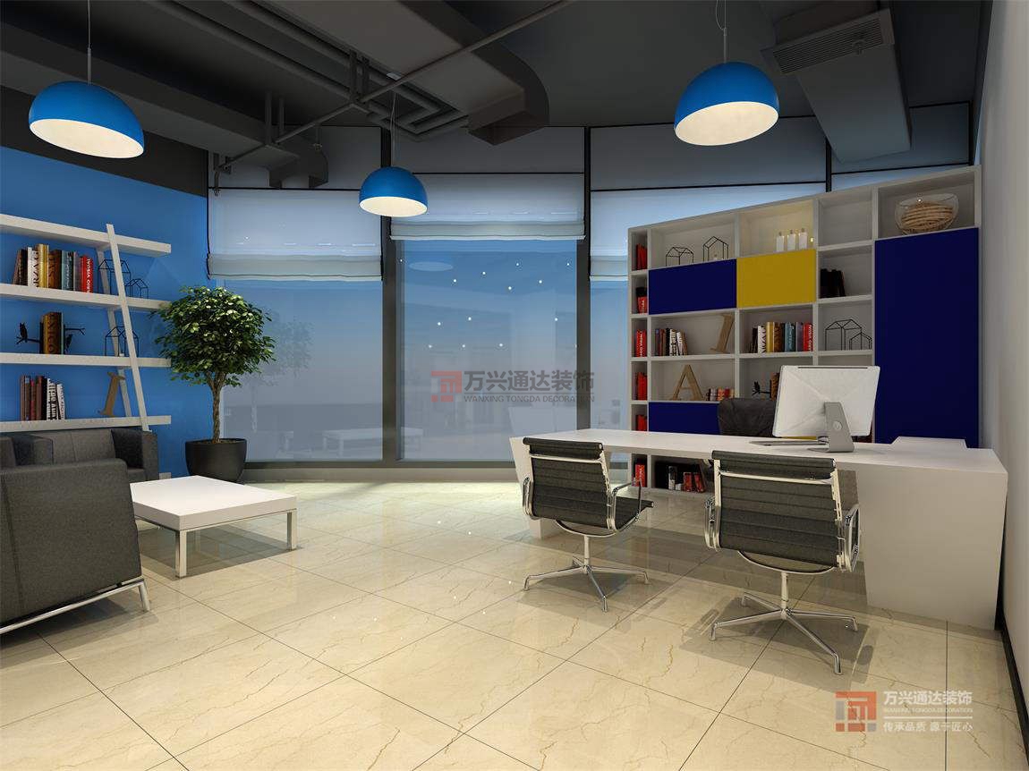 北京萬興通達辦公裝修項目-艾特互聯(lián)裝修效果圖