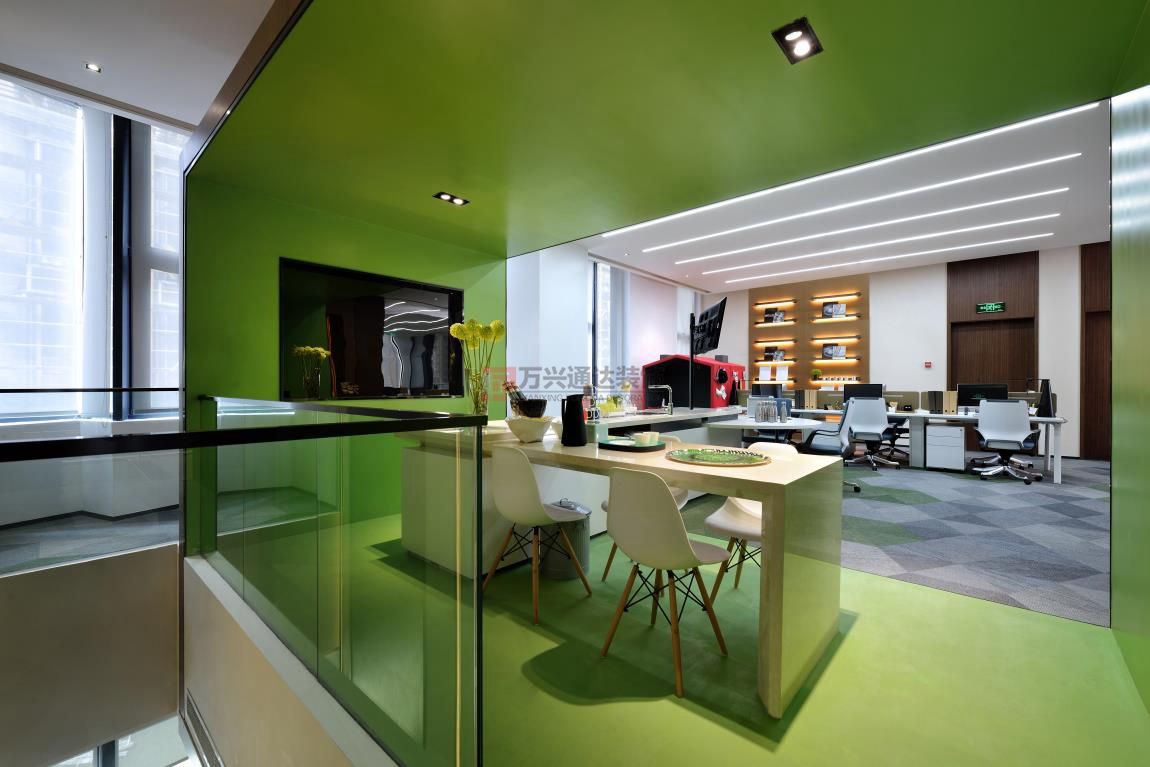 北京萬興通達辦公裝修項目-綠地創(chuàng)新科技裝修效果圖