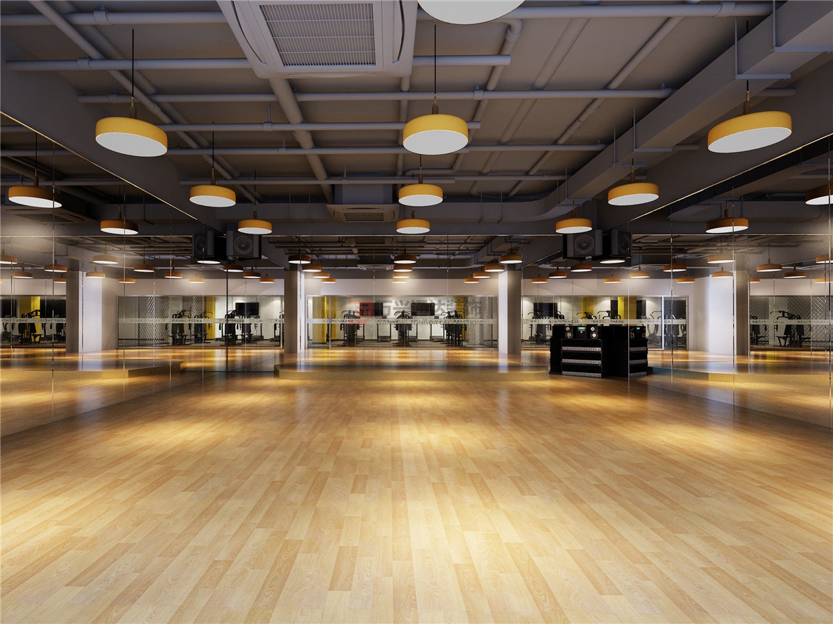 北京萬(wàn)興通達(dá)辦公裝修項(xiàng)目-高迪健身裝修效果圖