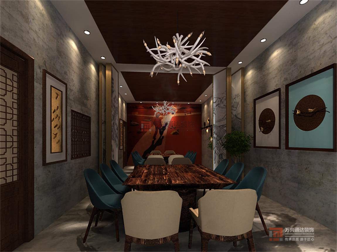 北京萬興通達(dá)辦公裝修項(xiàng)目-牛肉丸中餐廳裝修效果圖