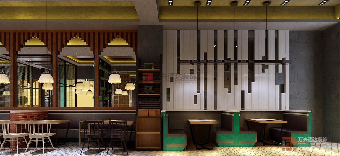 北京萬興通達(dá)辦公裝修項(xiàng)目-煌品三汁燜鍋餐廳裝修效果圖