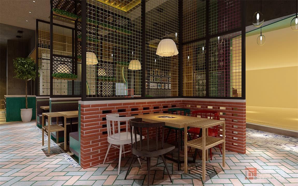 北京萬興通達(dá)辦公裝修項(xiàng)目-煌品三汁燜鍋餐廳裝修效果圖