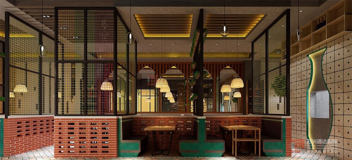 北京萬興通達(dá)辦公裝修項(xiàng)目-煌品三汁燜鍋餐廳裝修效果圖