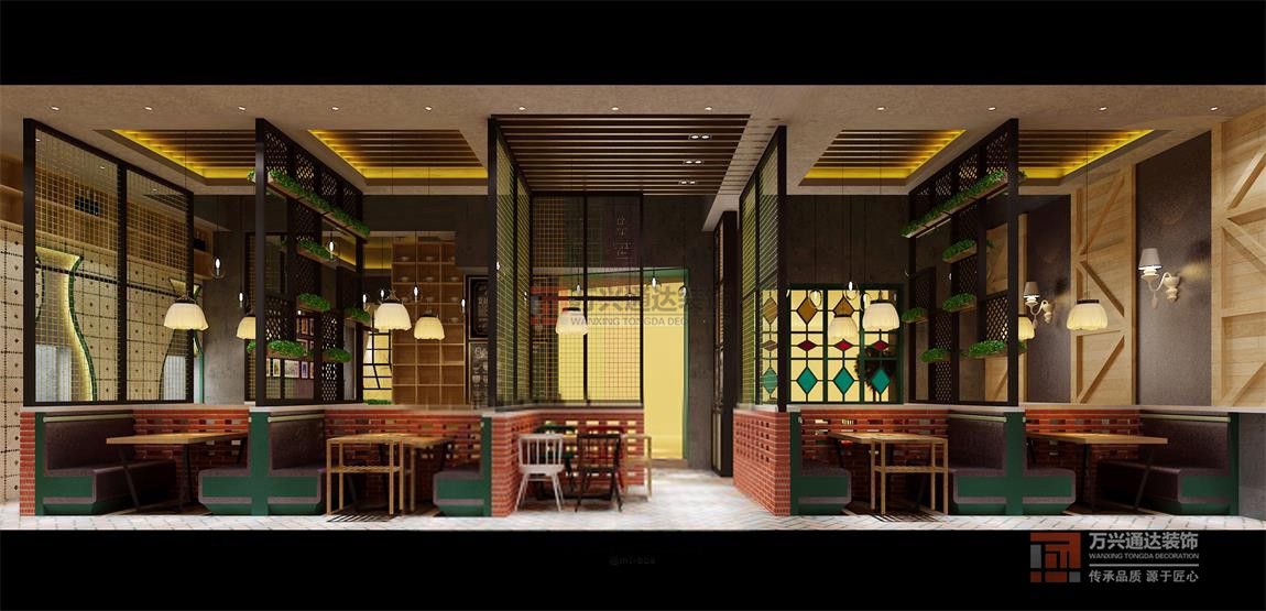 北京萬興通達(dá)辦公裝修項(xiàng)目-煌品三汁燜鍋餐廳裝修效果圖