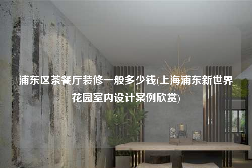 浦東區(qū)茶餐廳裝修一般多少錢(上海浦東新世界花園室內(nèi)設(shè)計(jì)案例欣賞)