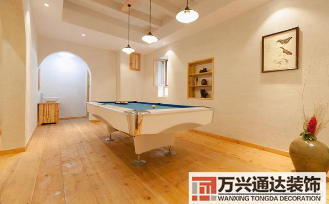 臺(tái)球室裝修效果圖臺(tái)球廳裝修效果圖_萬興辦公室裝修公司