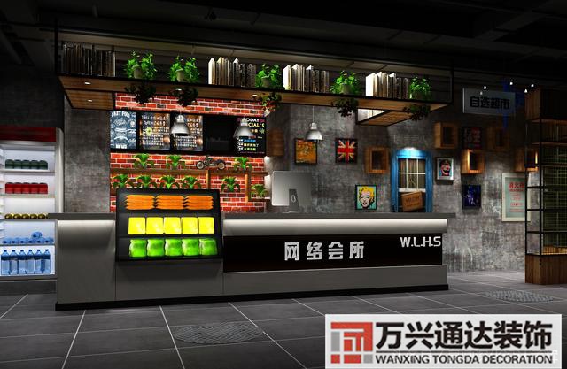 網(wǎng)咖效果圖電競(jìng)網(wǎng)咖效果圖_萬(wàn)興辦公室裝修公司