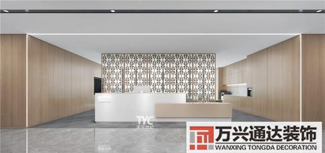 辦公室裝修木板風(fēng)水辦公室木飾面板裝修效果圖