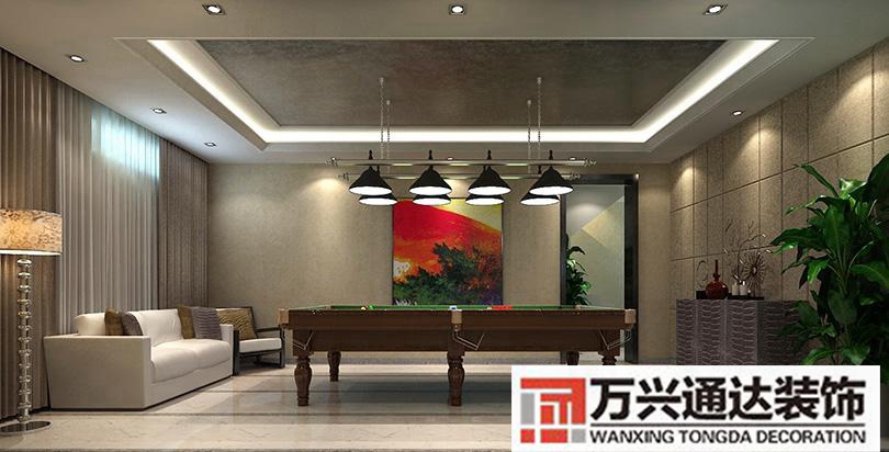 臺(tái)球室裝修高清效果圖簡約臺(tái)球廳簡約裝修效果圖片