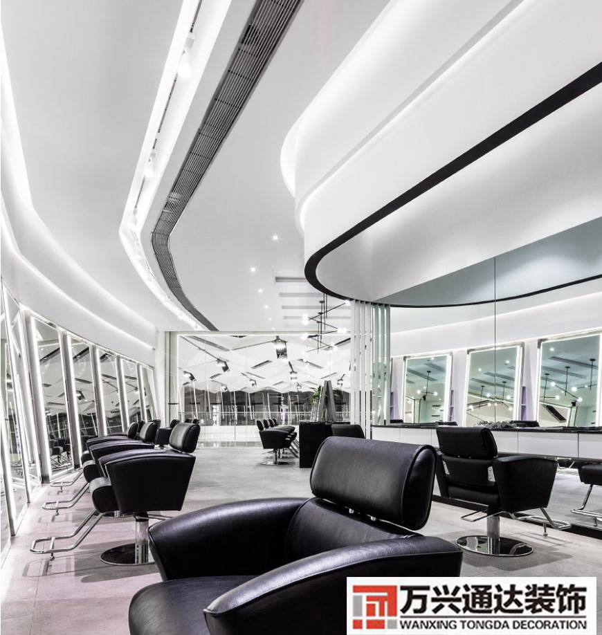 高檔美發(fā)店裝修美發(fā)店最新裝修風格