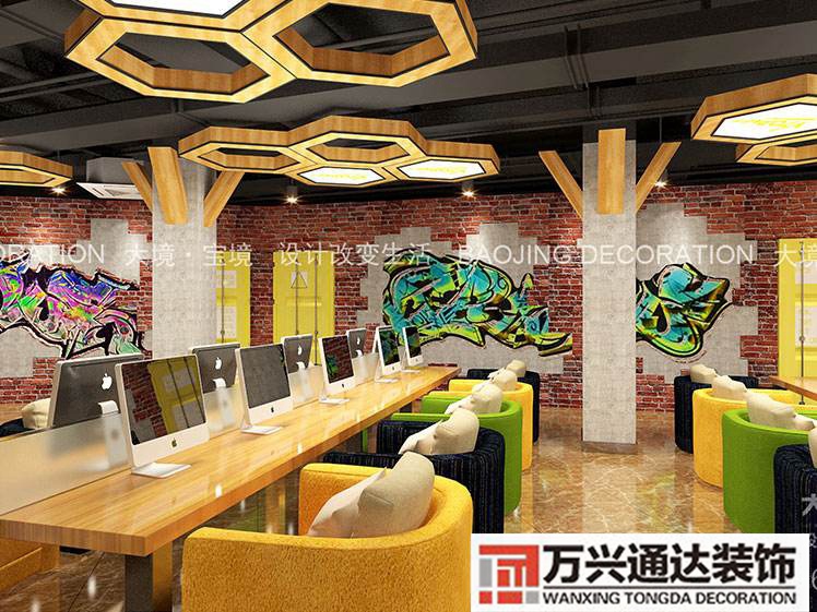 網(wǎng)咖水吧裝修網(wǎng)咖水吧設(shè)計案例