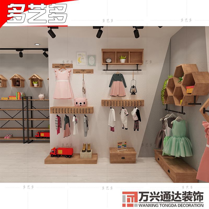 童裝店裝修貨架童裝室內(nèi)裝修圖片
