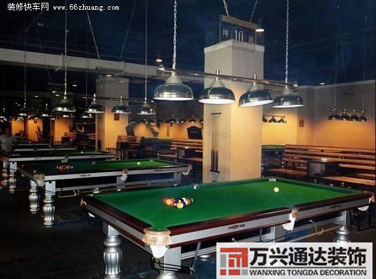 普通臺(tái)球室裝修效果圖臺(tái)球廳簡(jiǎn)約裝修效果圖片